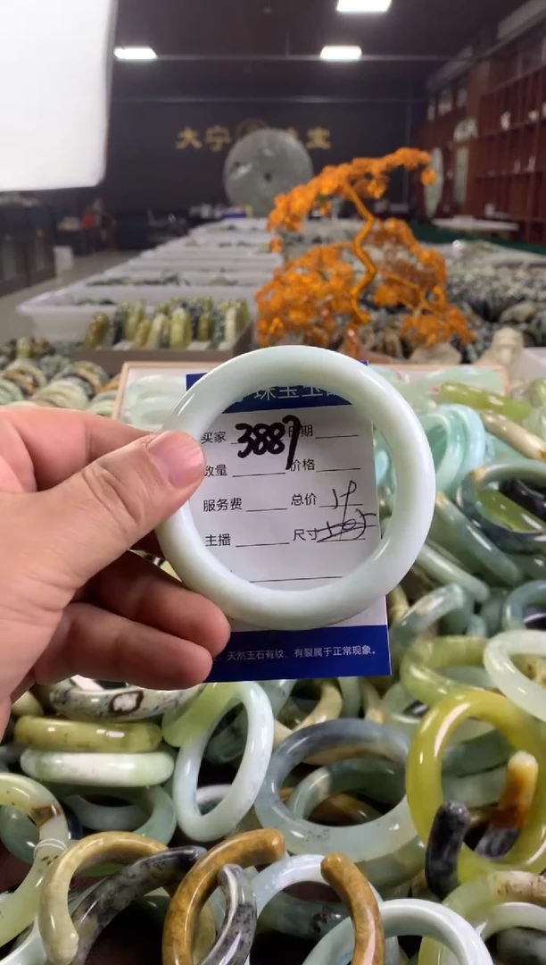 蛇纹石玉未镶嵌手镯3887