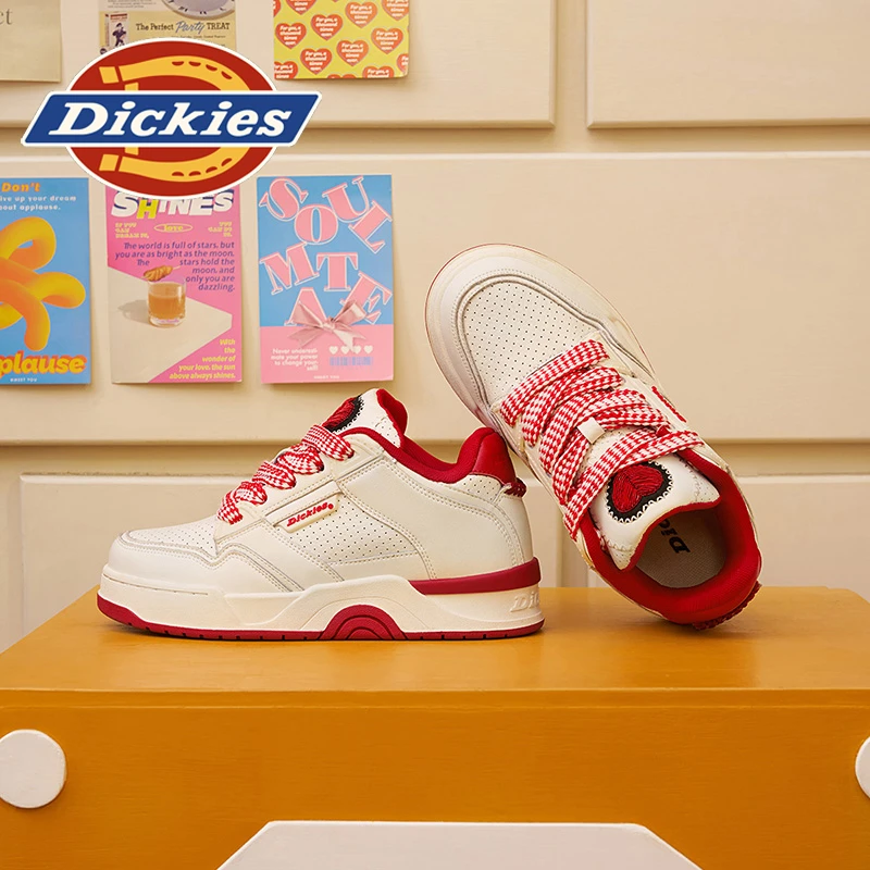 Dickies2025情侣增高小白鞋百搭透气小众潮流厚底ins休闲板鞋