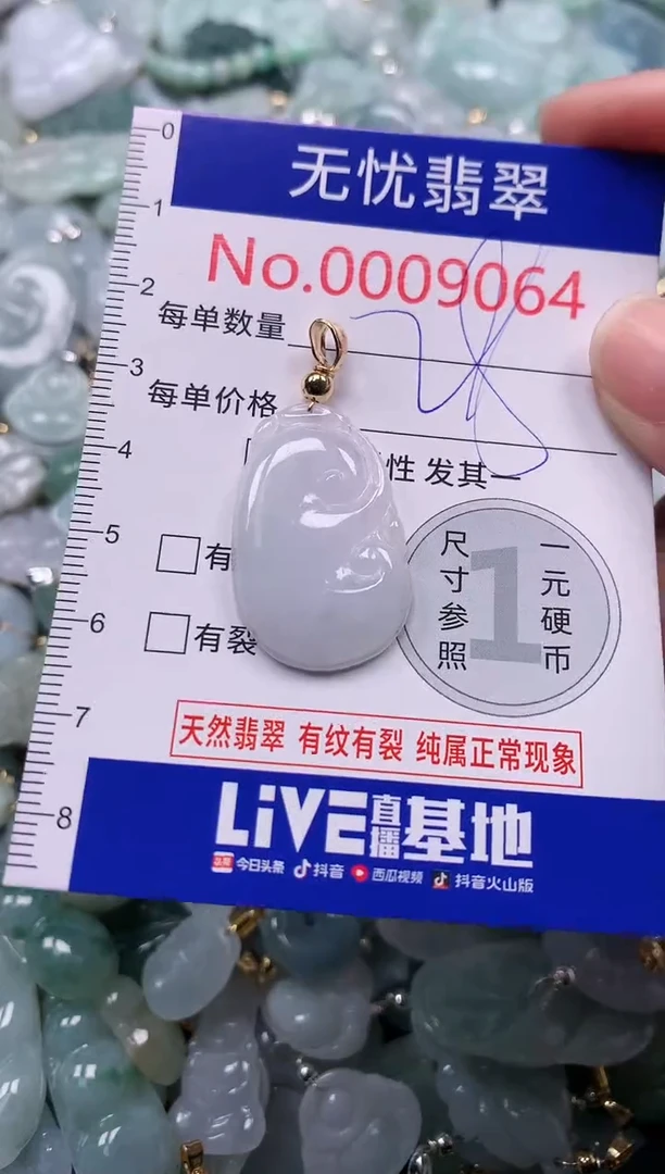 吊坠(不含链)未镶嵌翡翠9064