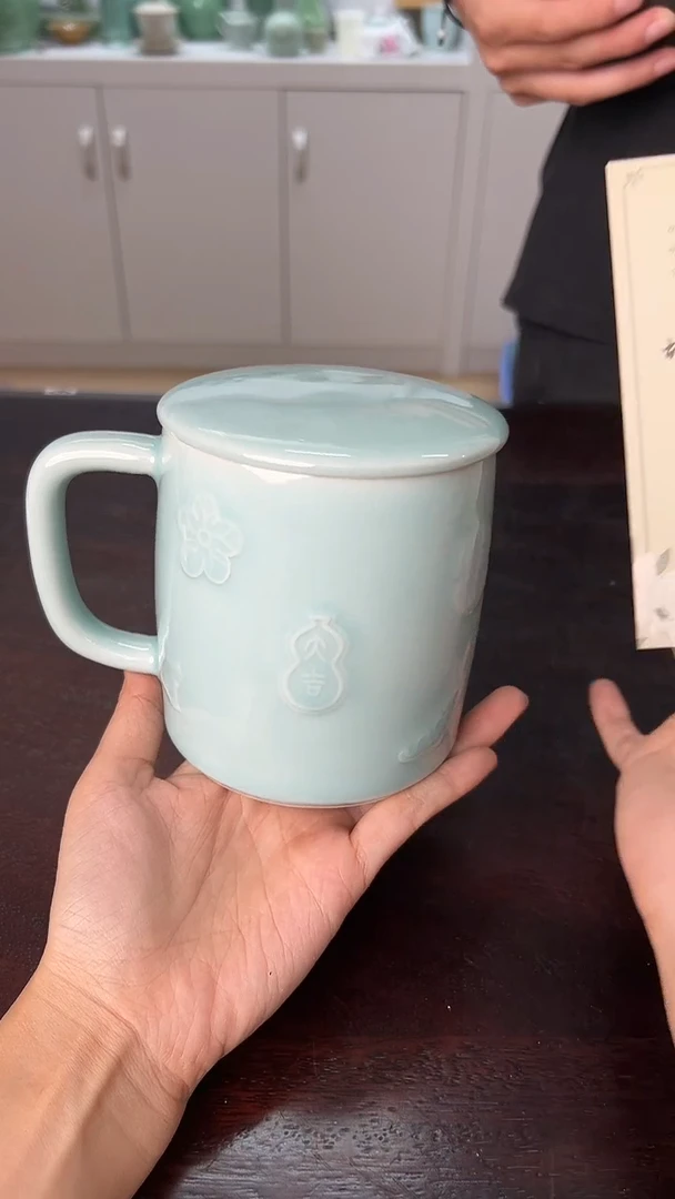 龙泉云间青瓷小米茶器