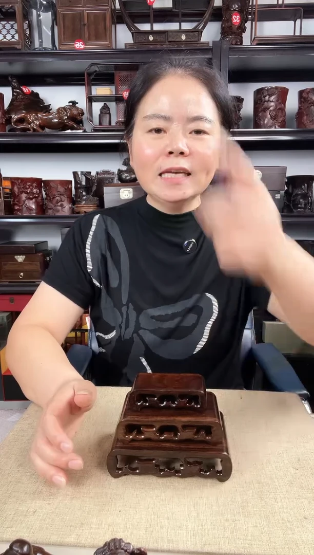 木双龙书卷一套老李红木工艺品