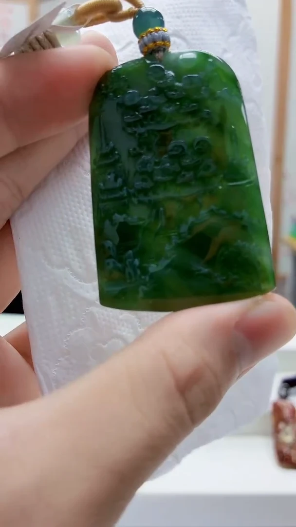 未镶嵌定制翡翠5167bb-毛货挂件97