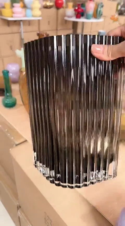 【闪购商品】玻璃黑色竖条纹