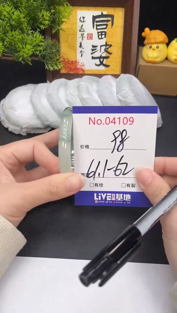 未镶嵌手镯翡翠4109