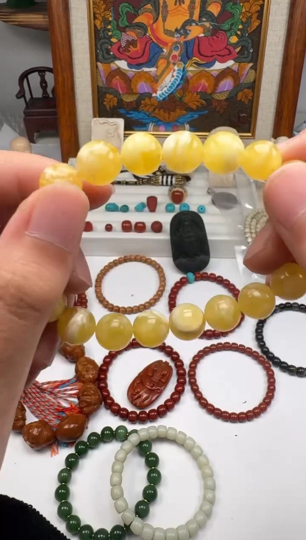 手串蜜蜡未镶嵌臻**J 蜜蜡 未镶嵌