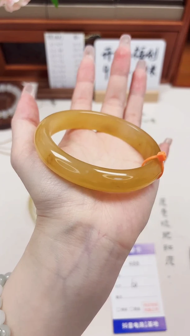 石英质玉手镯未镶嵌488-财气镯-圈口62