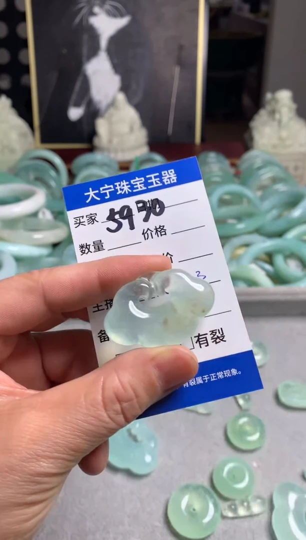 【闪购商品】蛇纹石玉未镶嵌颈饰5930