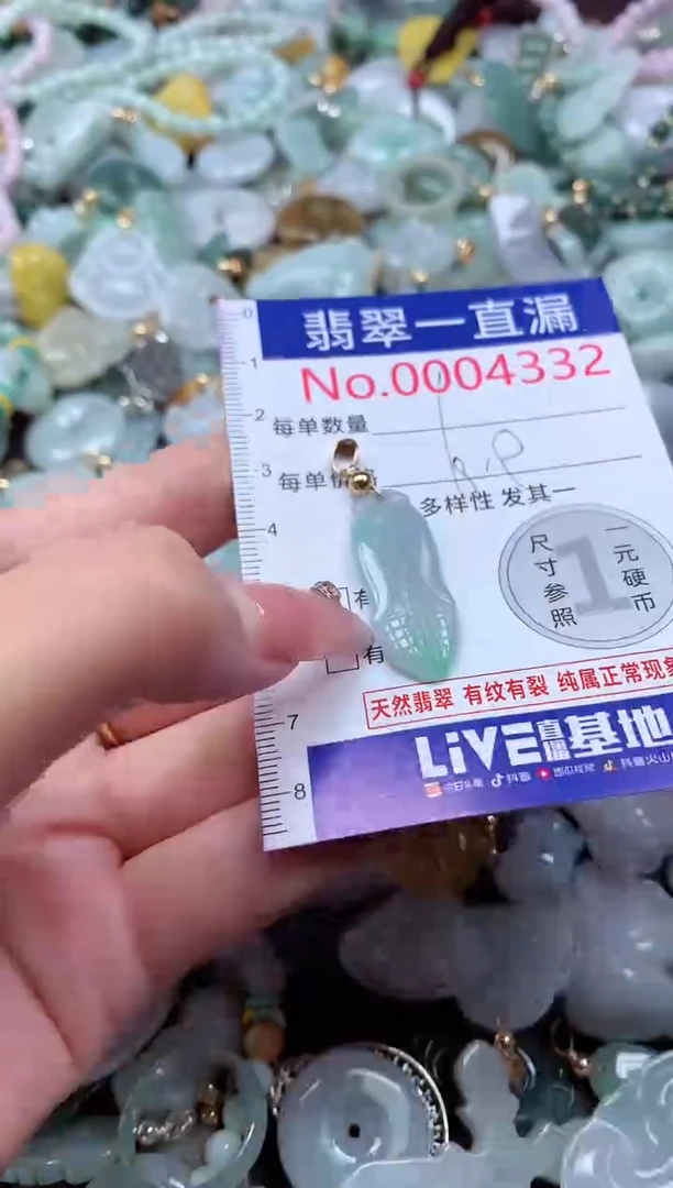 翡翠未镶嵌吊坠(不含链)4332