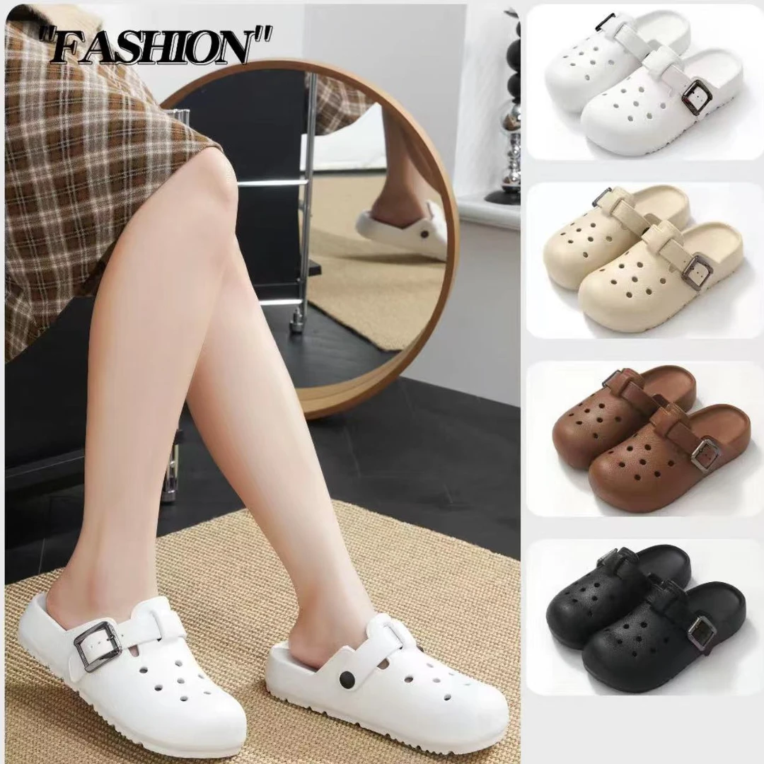 2500超轻便EVA防滑底简约款勃肯拖鞋勃肯女士沙滩半拖洞洞鞋女款