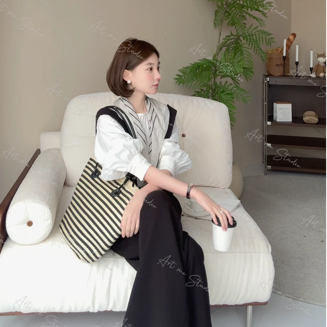 Artme瓜瓜呀【纸袋纯色黑色背带裤】w1150w2