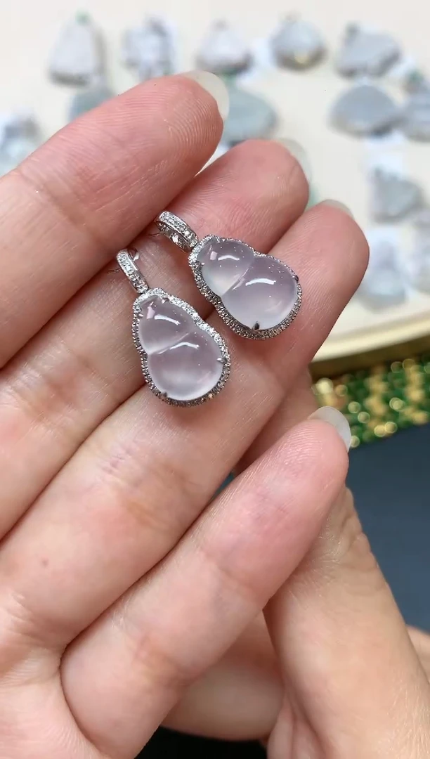 翡翠18K金镶嵌吊坠(不含链)多样性发货一件A042|1980