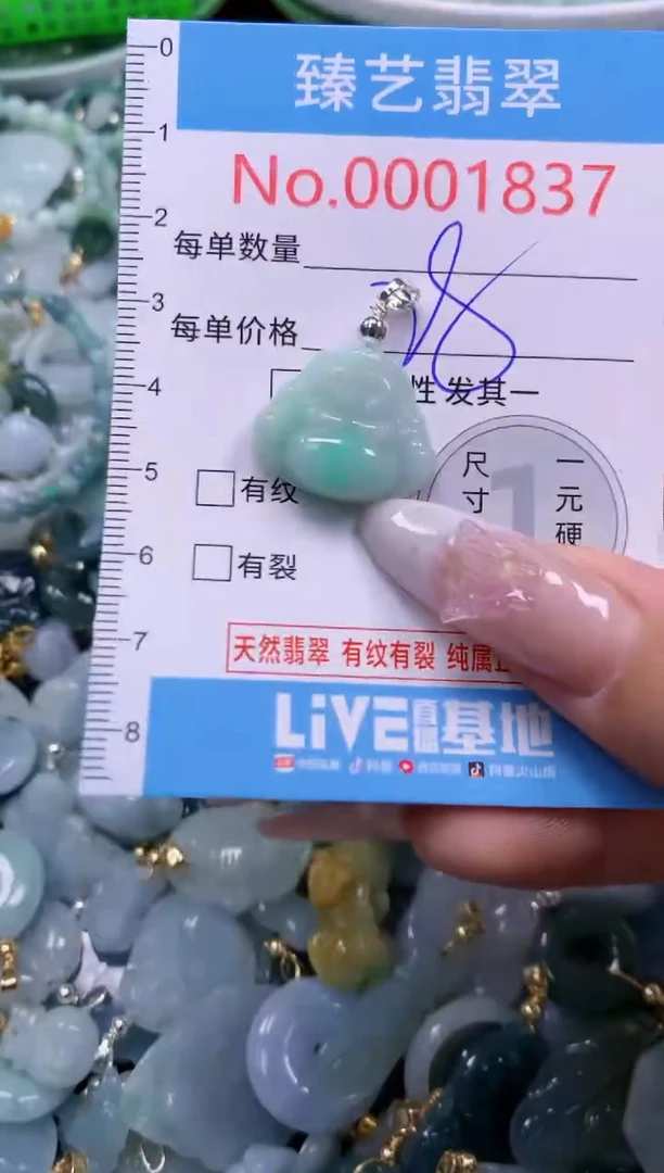 翡翠未镶嵌颈饰1837