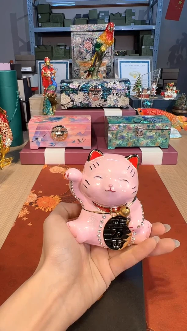 【闪购商品】杯289粉色大号招财猫