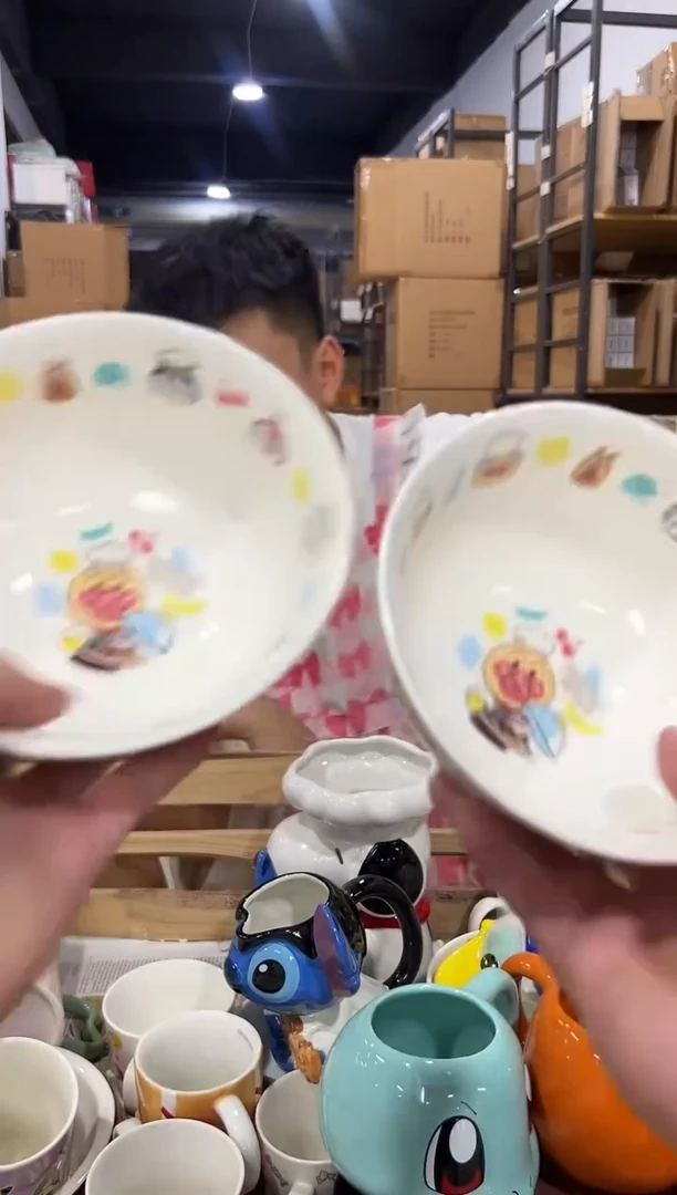 瓷片面包超人大碗2件套