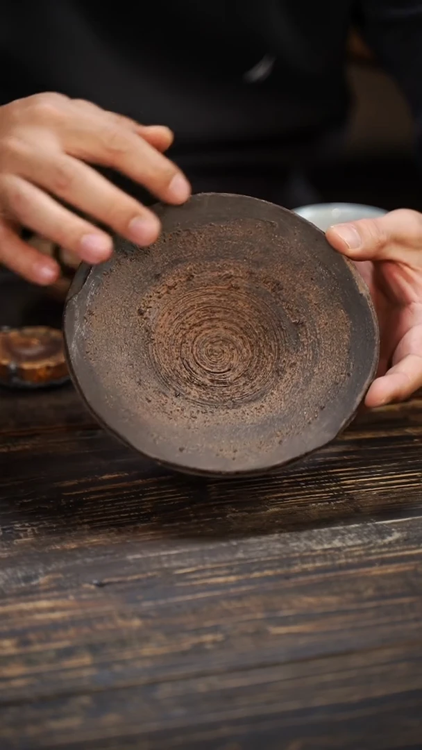 全手工制作  南蛮  石爆 壶承   16cm