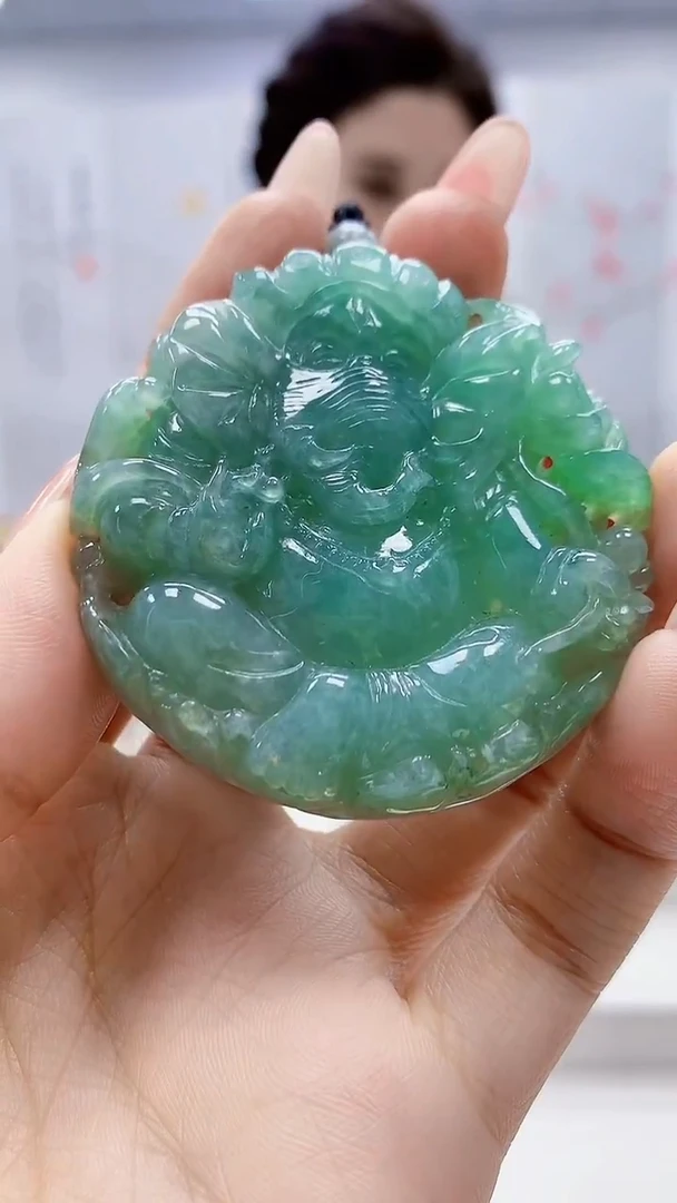 未镶嵌定制翡翠4829ty-毛货挂件159