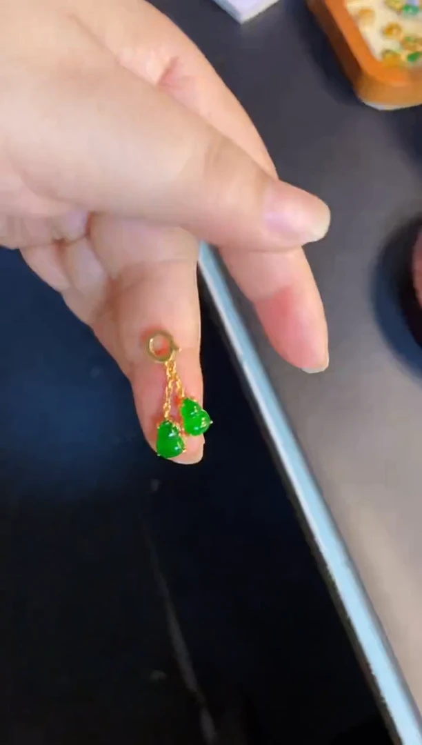 吊坠(不含链)银S925镶嵌翡翠1