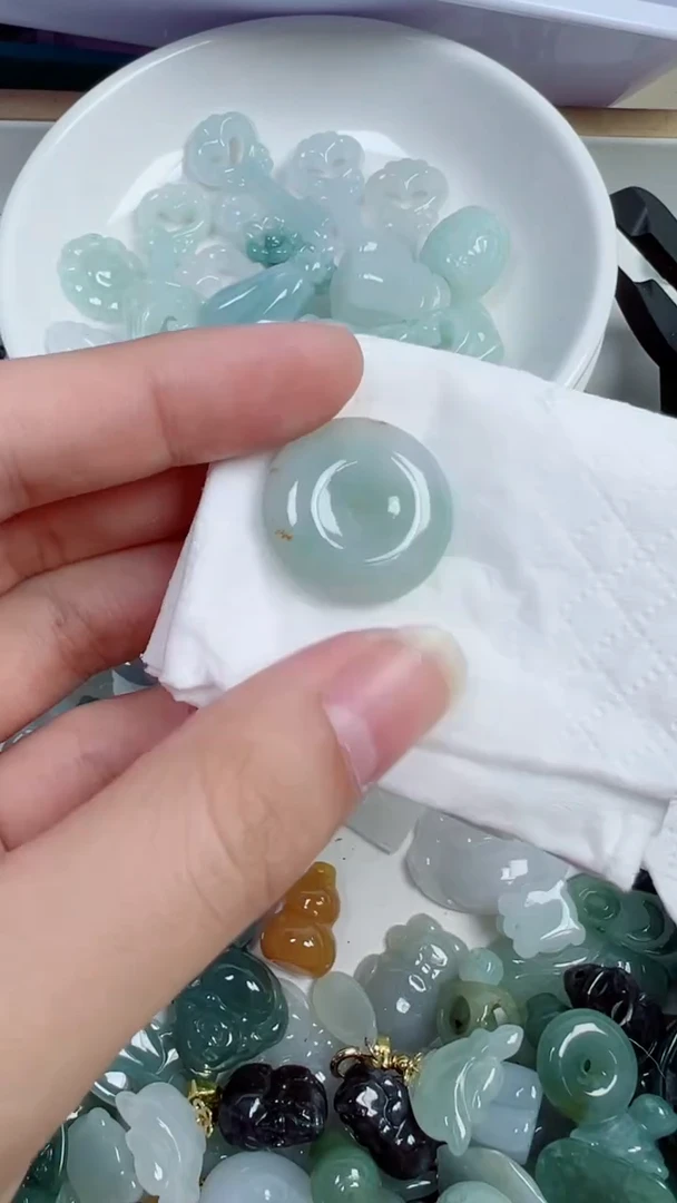 散珠翡翠297号链接，A货翡翠
