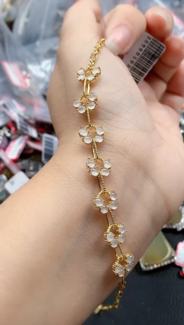 银S925镶嵌戒指翡翠天然A货缅甸翡翠