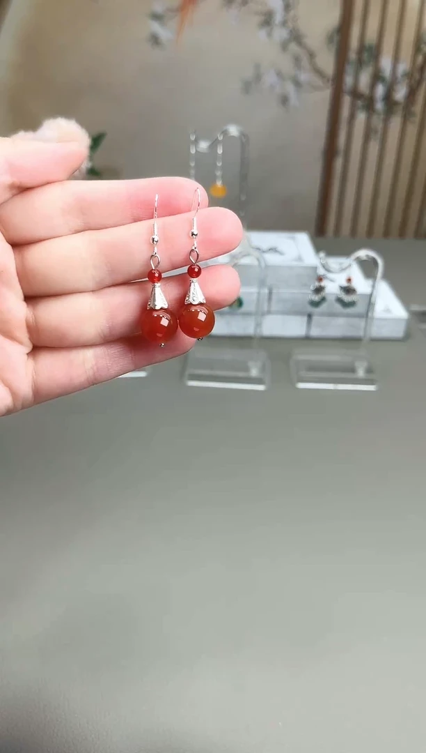 未镶嵌耳饰玛瑙/玉髓713