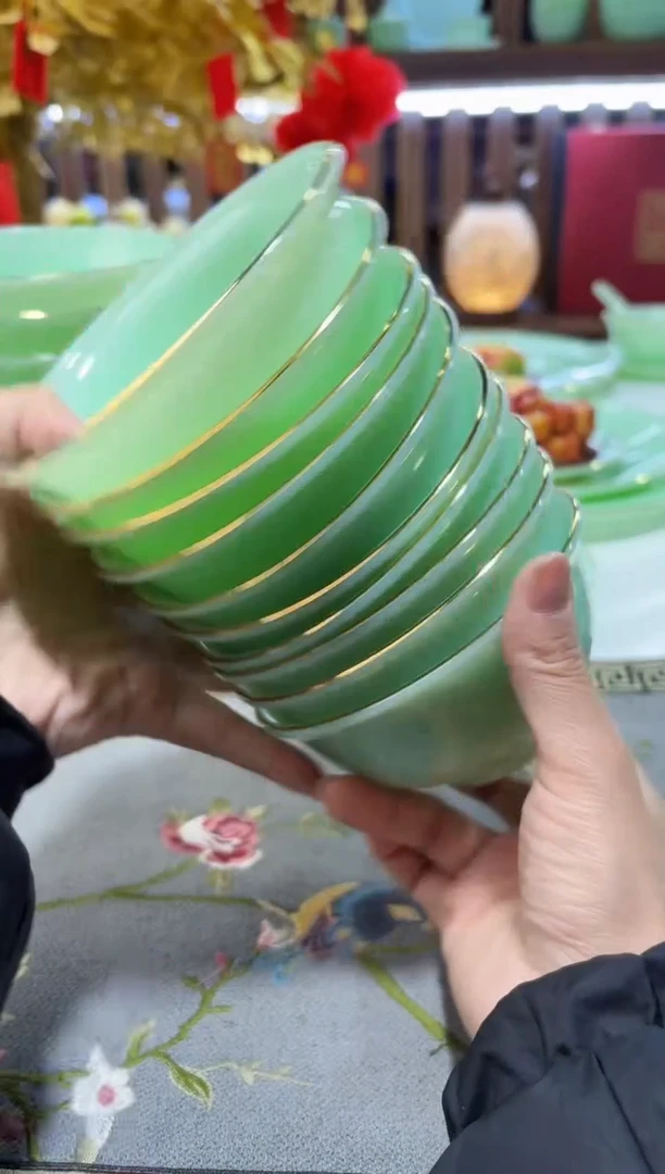 玉瓷4.5英寸饭碗10个景德镇陶瓷