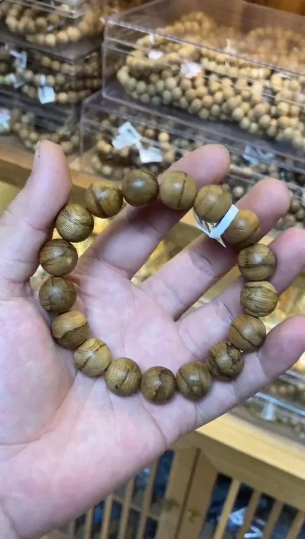 沉香手串达拉干圆珠单圈1.3虎皮多样性发其一