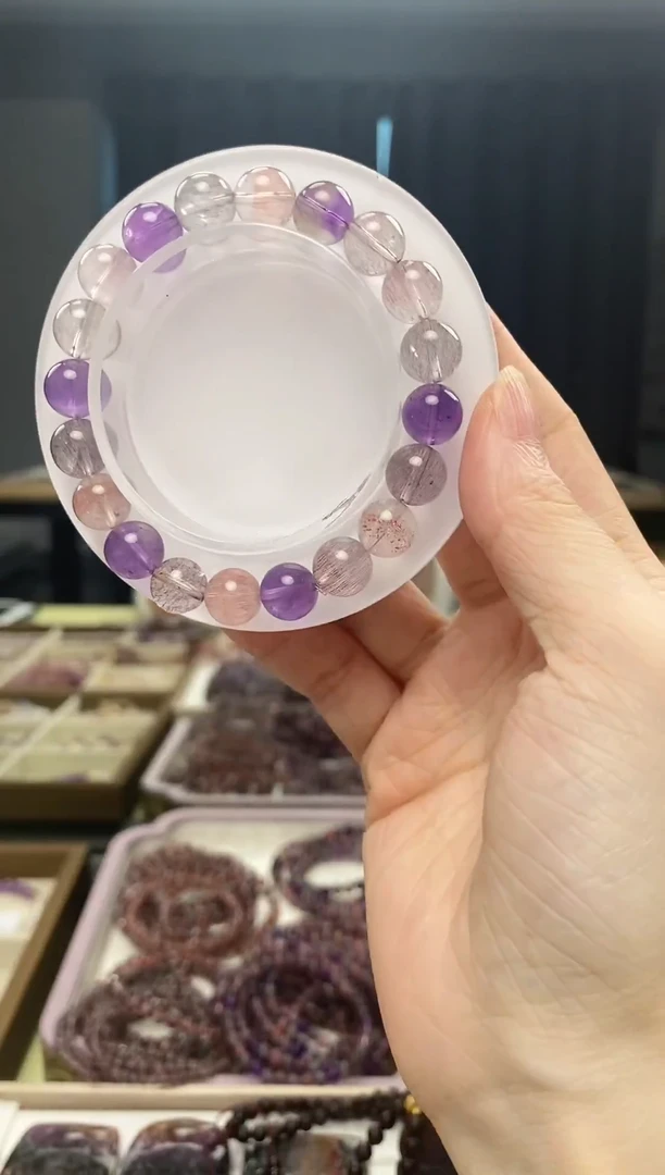 未镶嵌手串水晶超七10mm 多样性发一