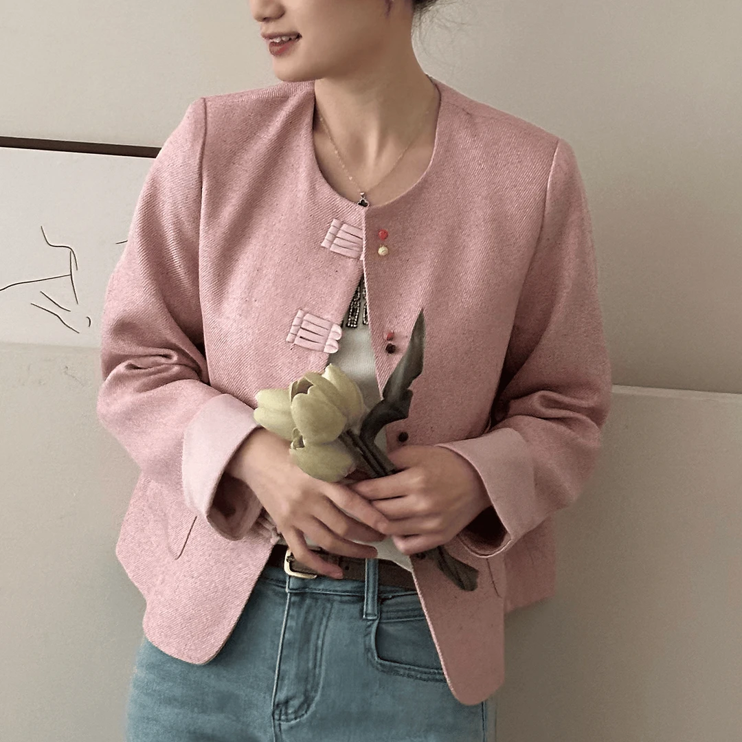 小香风外套女秋季新款气质新中式短款上衣女外套秋季女外套