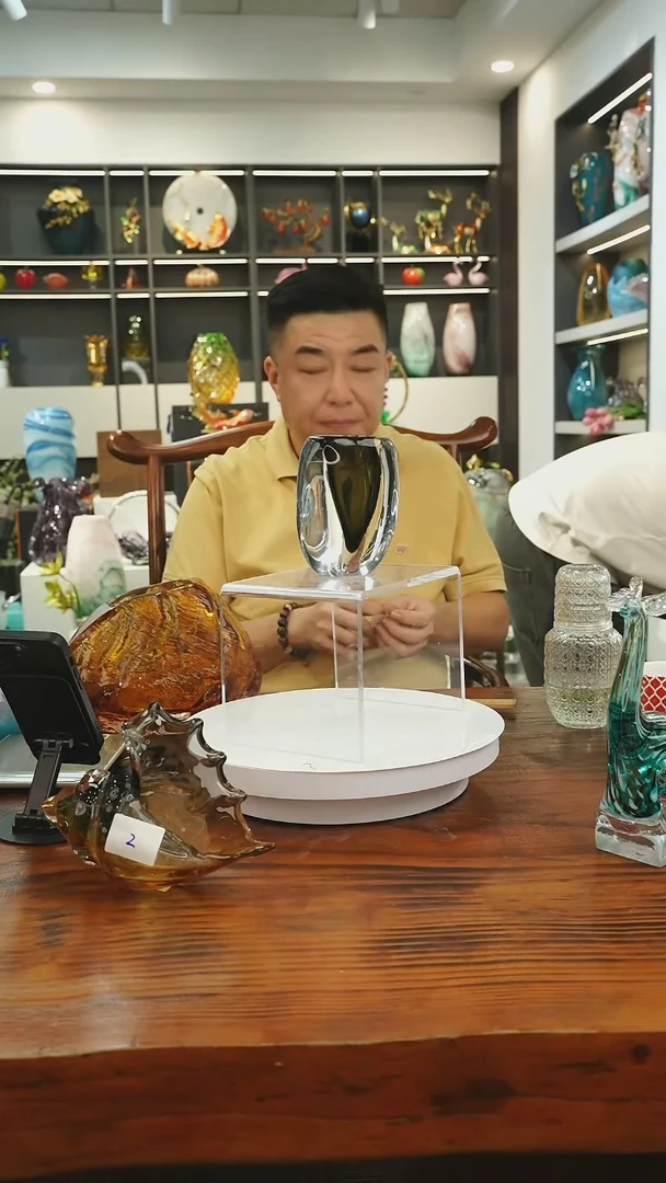 琉璃手工艺品外贸尾货花瓶039