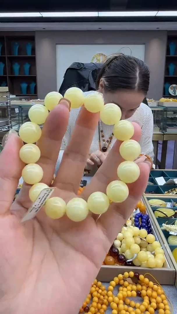手链琥珀未镶嵌58秒拍号 13mm