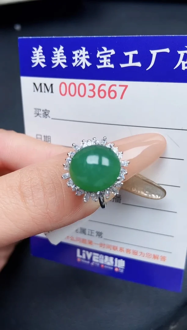 【闪购商品】翡翠颈饰银S925镶嵌3667