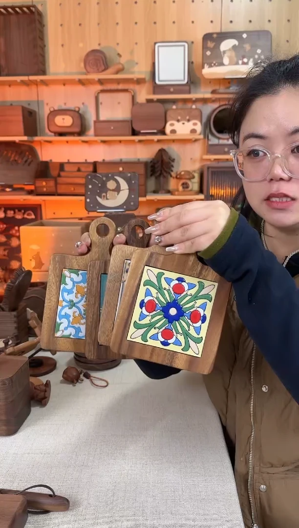 木相思木实木锅垫4个一套