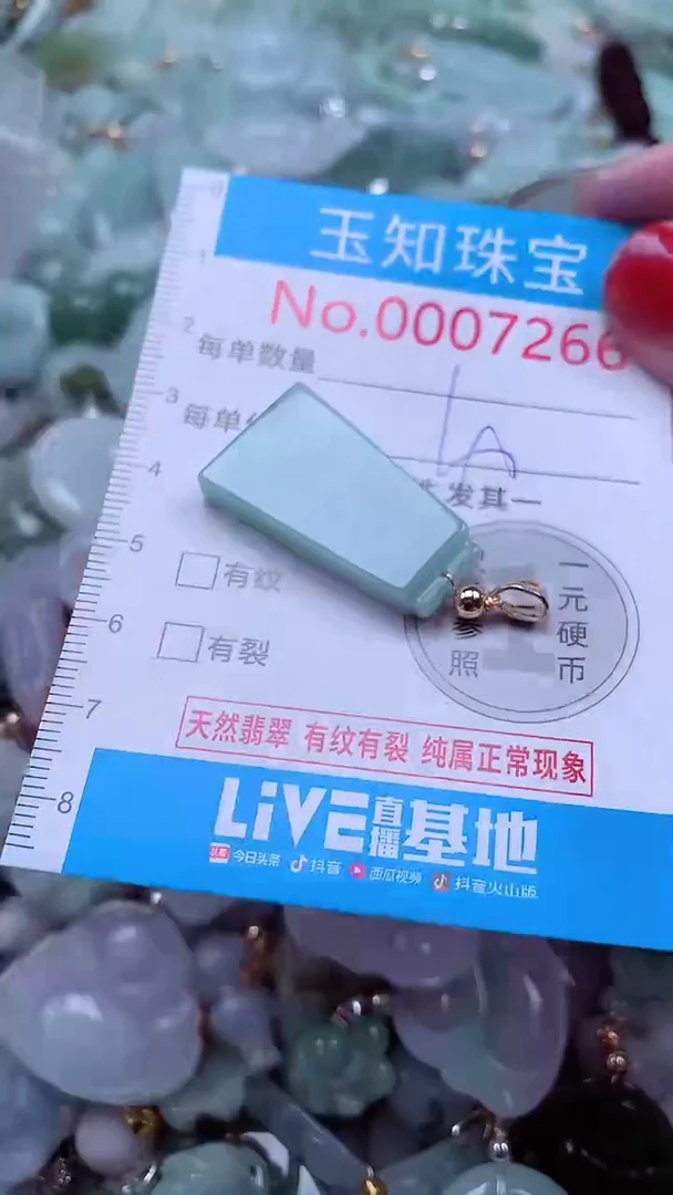 吊坠(不含链)未镶嵌翡翠7266