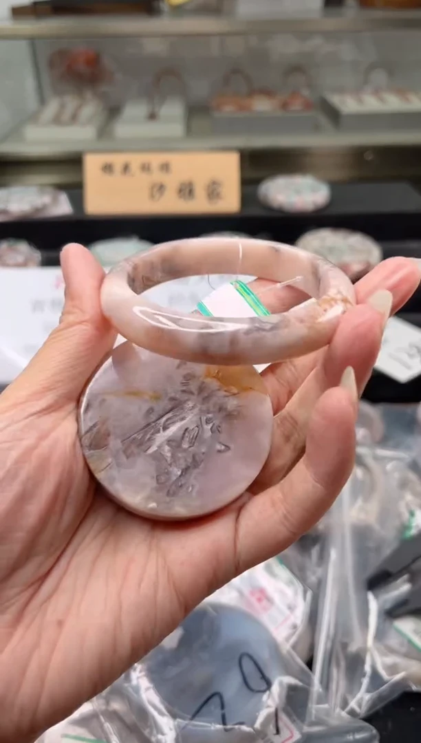 未镶嵌手镯石英质玉54圈口（赠品镯心）1438864