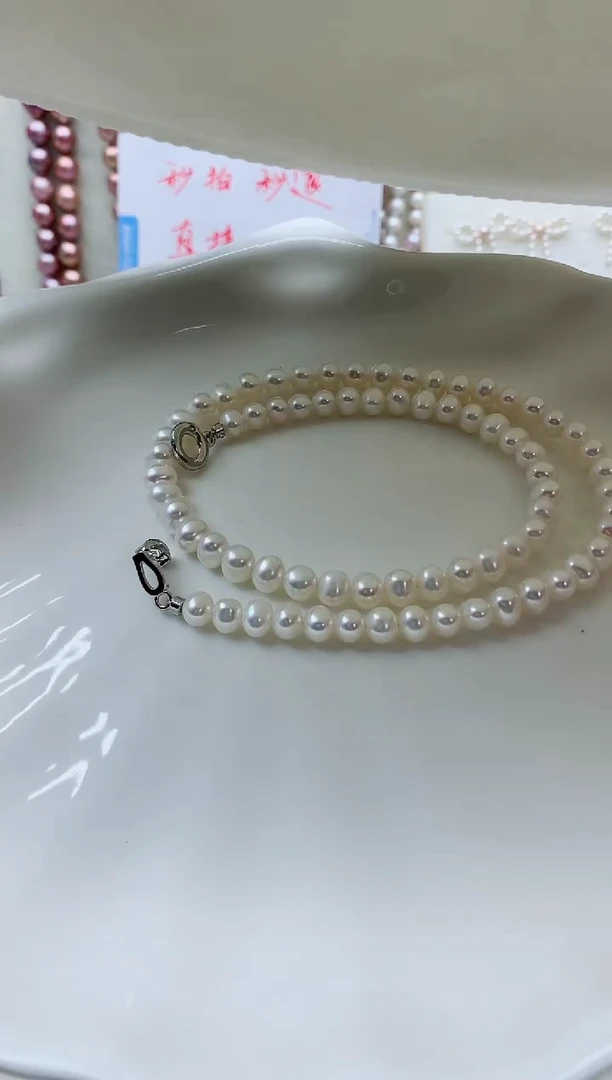 淡水珍珠未镶嵌颈饰淡水珍珠项链多样性发其一