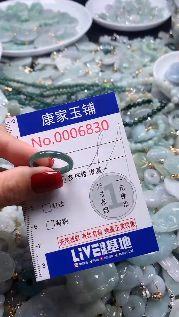 翡翠未镶嵌吊坠(不含链)6830