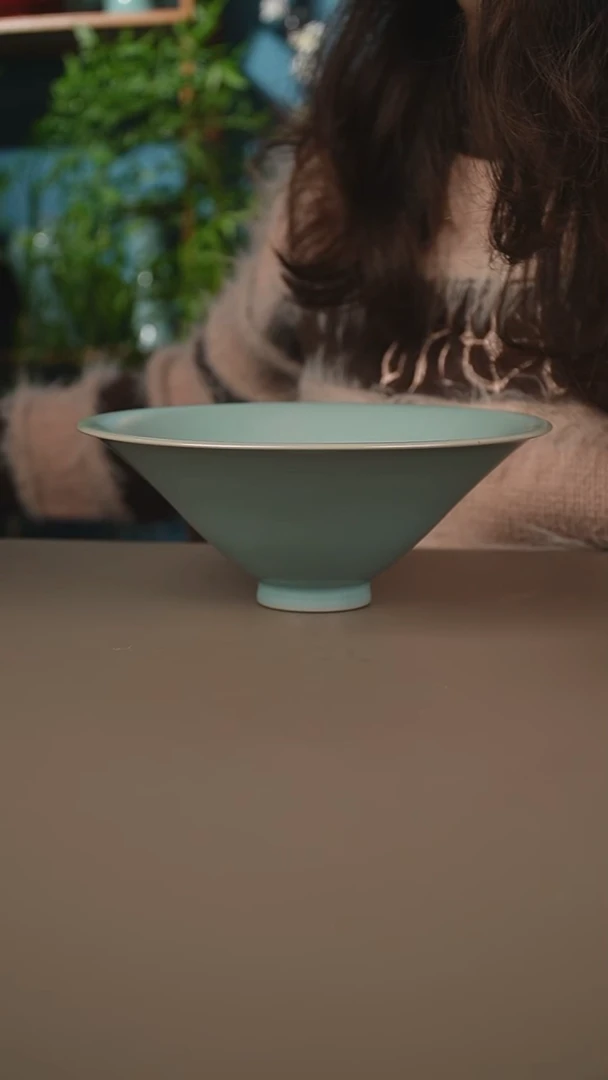 神**哥仿古天青斗笠碗一级