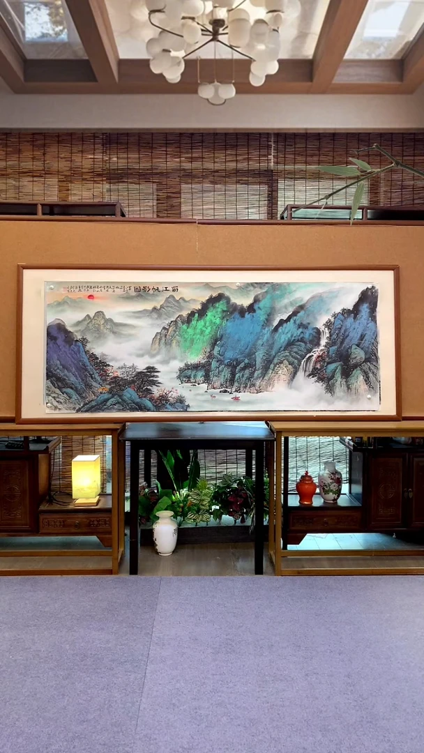 国画国画纯手绘纯实木205*85cm