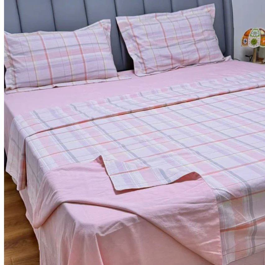 【四件套1.8米床】加密全棉加密色织水洗棉纯棉亲肤柔软