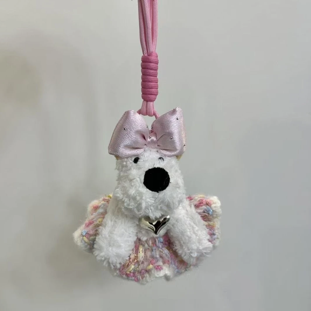 【Muusu】可爱潦草毛绒公仔西高地小狗玩偶挂件包挂饰钥匙扣