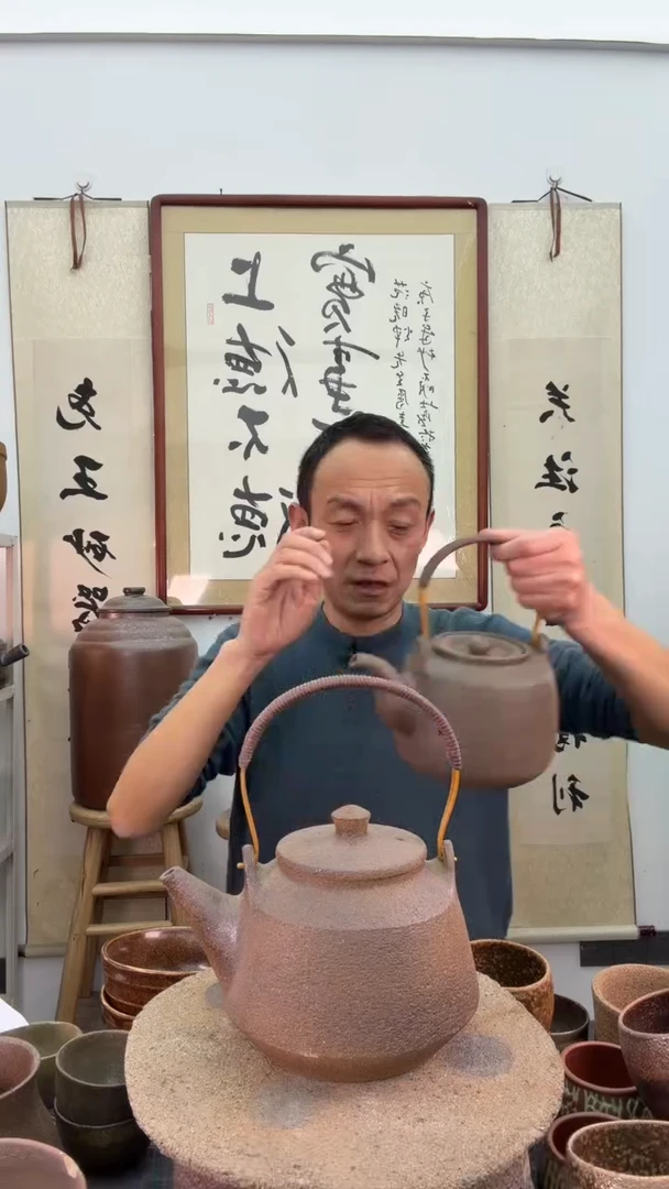 手工小菱形提梁壶非遗