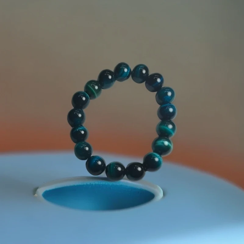 【照耀千秋 尽耀光芒】A590阜康蓝磁胆手串