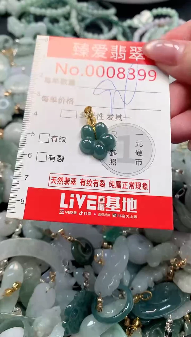 吊坠(不含链)未镶嵌翡翠8399