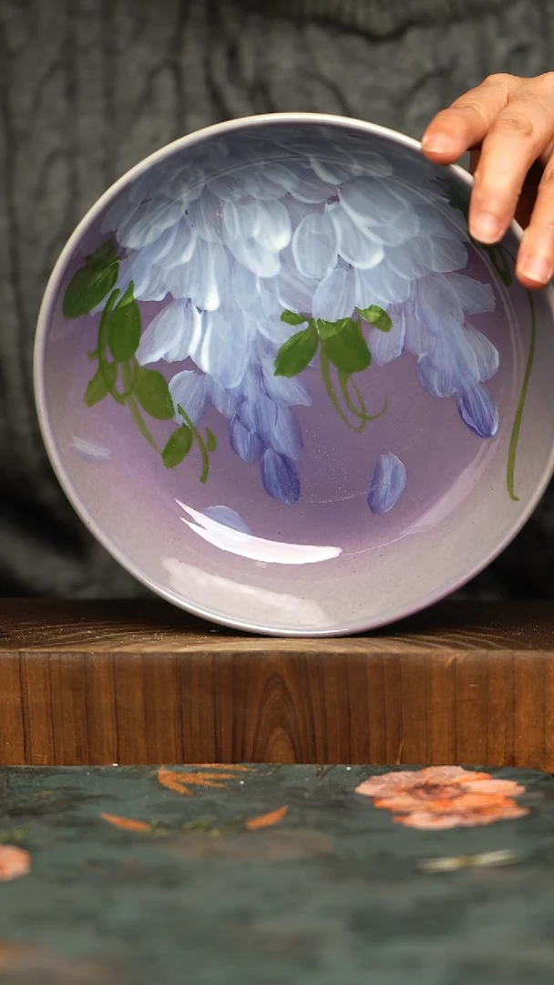 杯釉下彩手工手绘同款陶器
