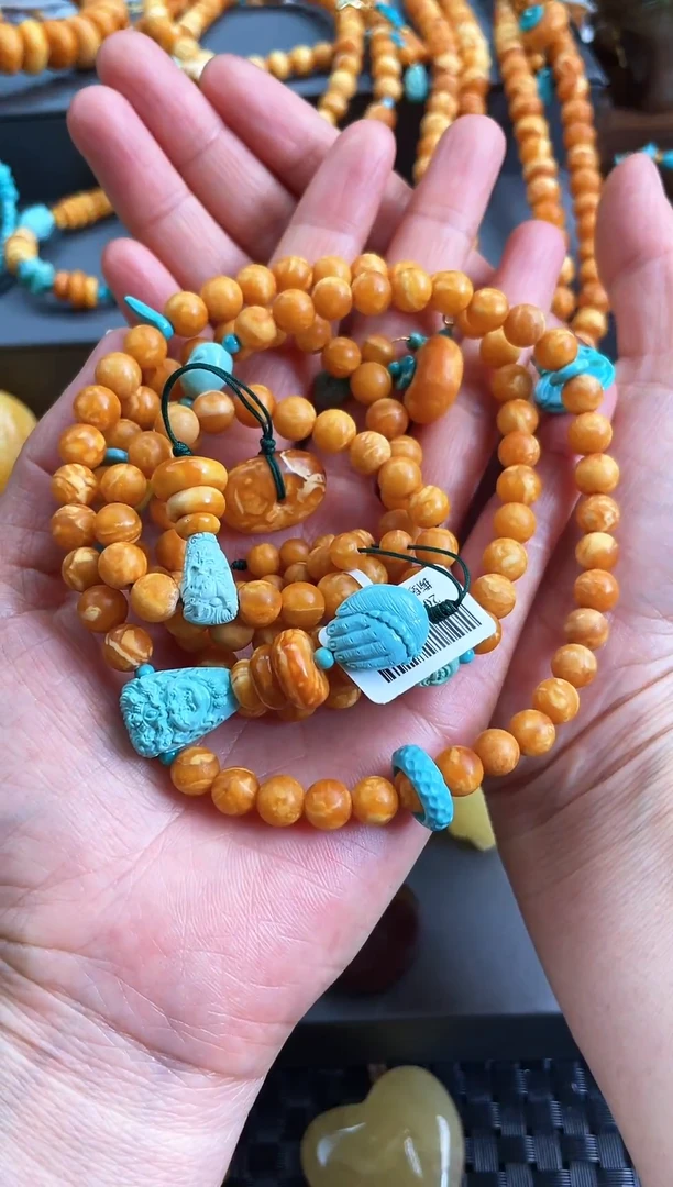 【闪购商品】琥珀项链未镶嵌项链