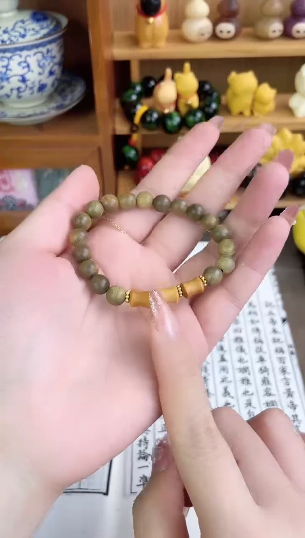 非洲檀香无事牌菩提木质串珠手串/多发性其一/不带盒子