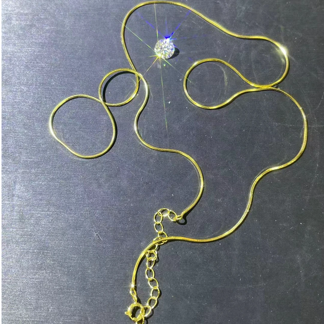 s478黄色蛇骨项链多样性发货