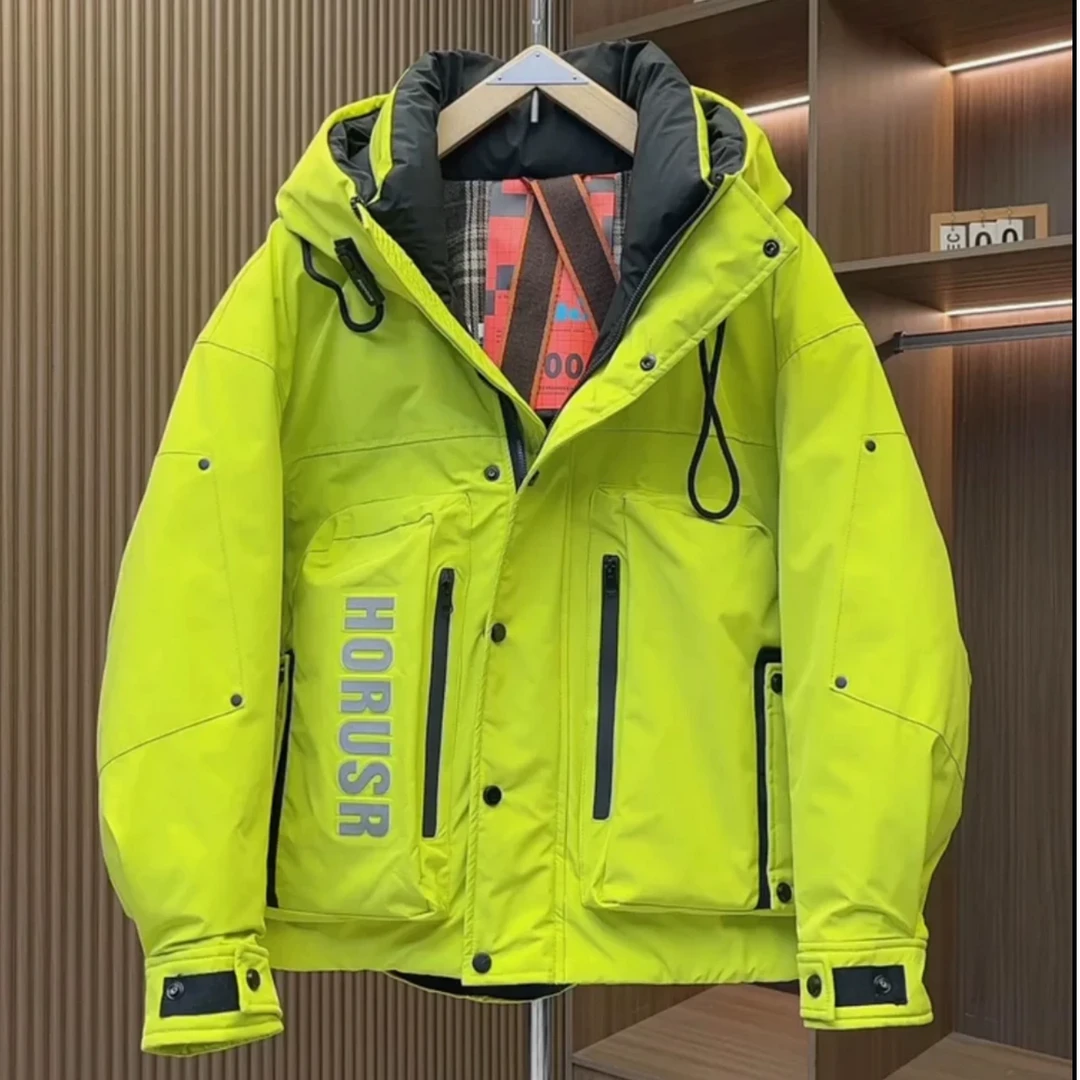 9866【清货】冬季户外连帽保暖面包服休闲百搭宽松加厚抗寒外套