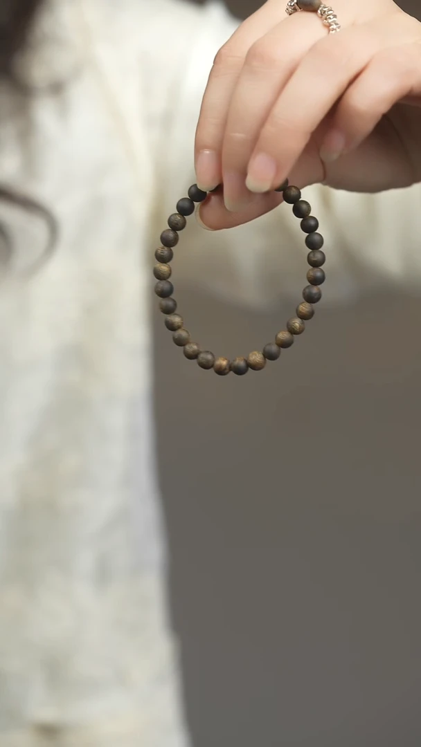 【闪购商品】沉香手串全沉水单圈圆珠孤品一物一拍