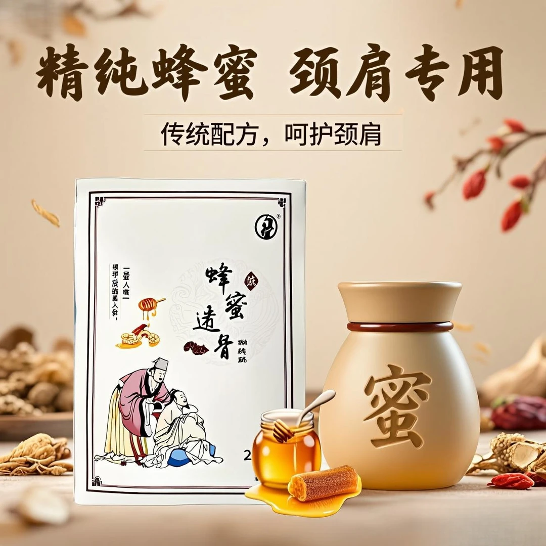 【钧淮文化舞台】蜂蜜透骨贴膏老黑膏缓解肩周颈椎贴颈肩腰腿颈肩贴